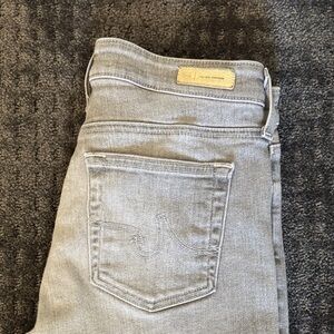 AG  Farrah Ankle Gray Women's Straight Leg Jeans